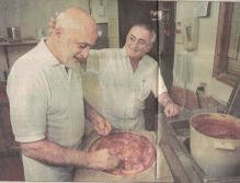 Jim & Jerry Agatucci making Peoria's best pizza.